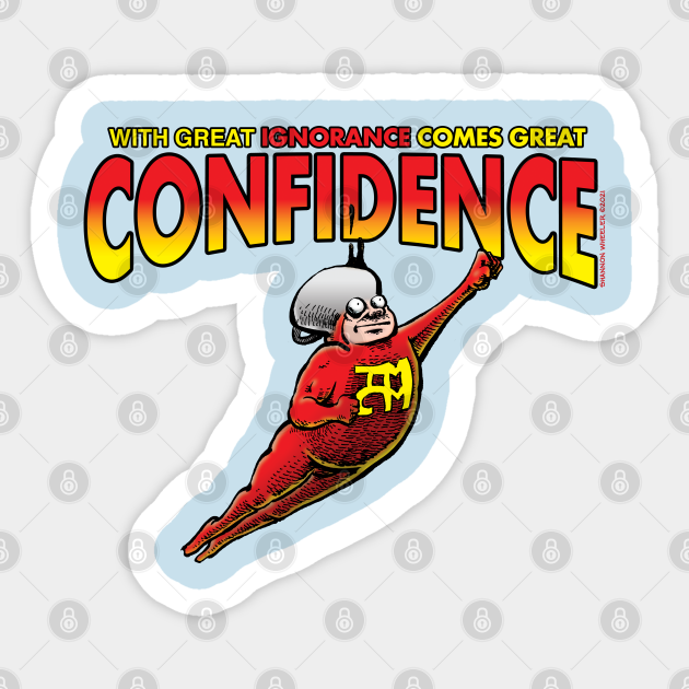 With Great Confidence - Too Much Coffee - Sticker