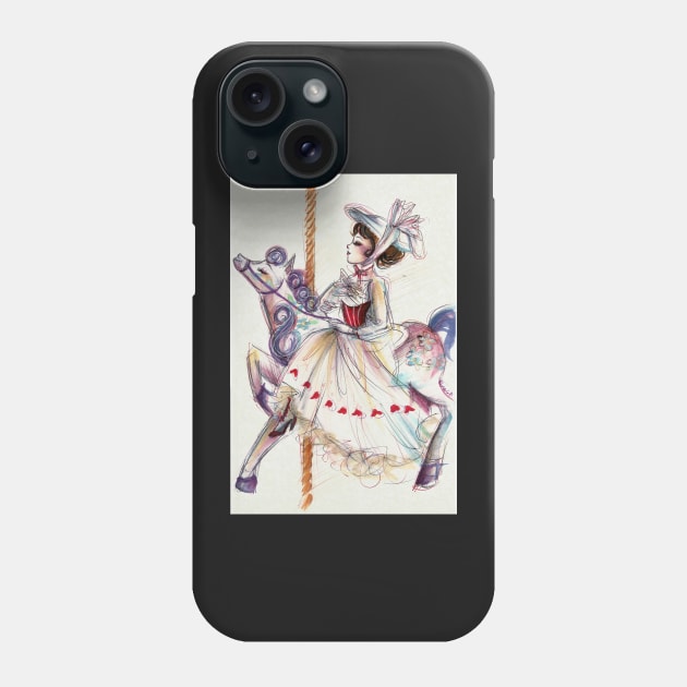 Merry-go-round Phone Case by aasilee