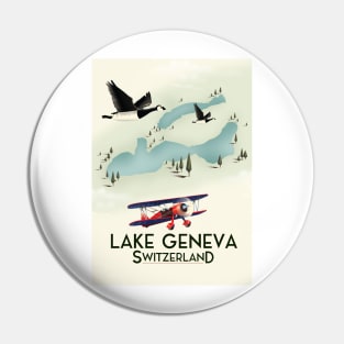 Lake Geneva Travel poster Pin