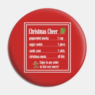 Christmas Cheer - Peppermint Mocha Pin