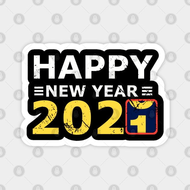 Happy new year 2021 Magnet by AlfinStudio