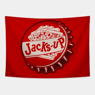 Vintage Jacks Up Soda Bottlecap Tapestry