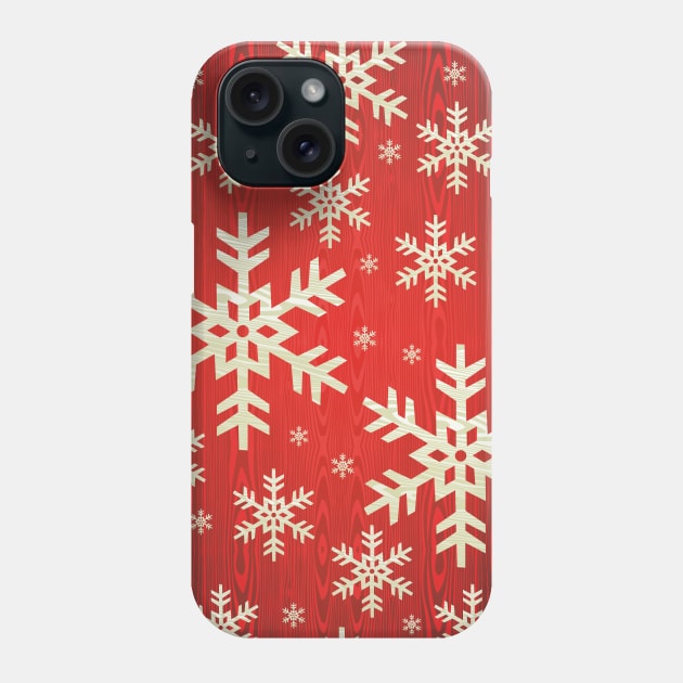 Snow Flakes Pattern Phone Case by MZeeDesigns