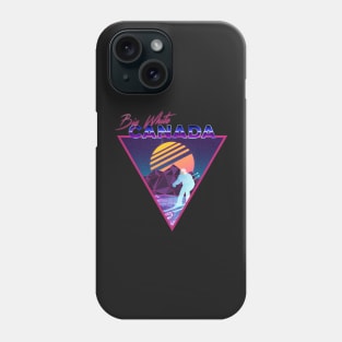 Retro Vaporwave Ski Mountain | Big White Canada | Shirts, Stickers, and More! Phone Case