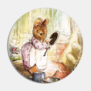 “Mrs Mouse Cleans Pots and Pans” by Beatrix Potter Pin