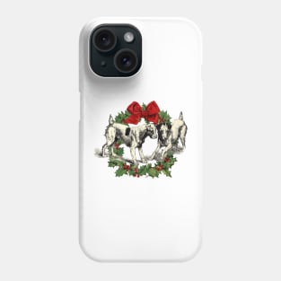 Terrier Dogs Celebrate Christmas Phone Case