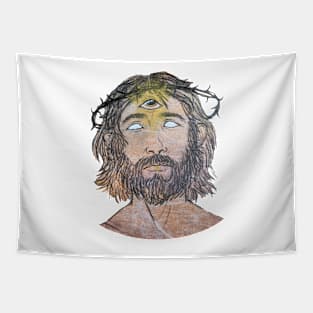 Third Eye Christ Tapestry