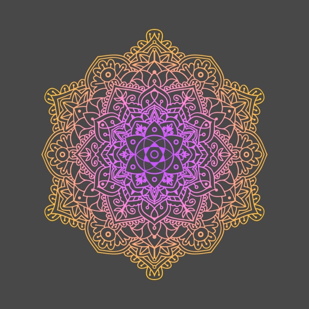 Flower Mandala Ornament by Drop23