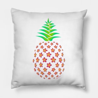 Plumeria Pineapple Pillow