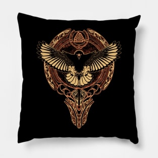 Odin's Hawk Pillow