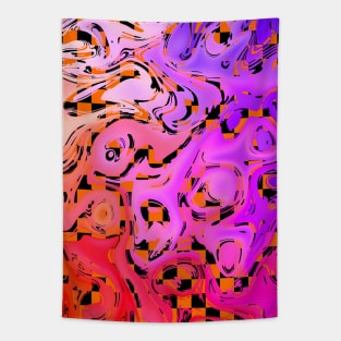 CHECKERBOARD Abstract Designs Tapestry