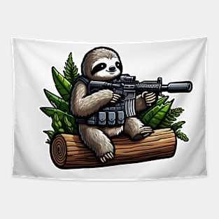 Tactical Sloth Tapestry