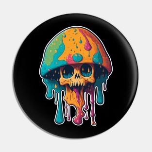 mushroom skull 01 Pin