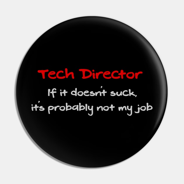 Tech Director Pin by TheatreThoughts