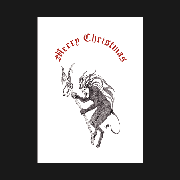 Krampus + "Merry Christmas" by LucyDreams