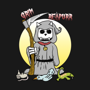 Grim Reaper Kitty T-Shirt