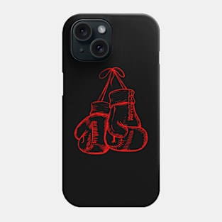 Retro Love Red Boxing Gloves s Boxer Phone Case