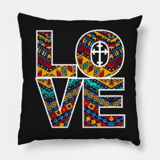 Love Colorful Christian Pillow