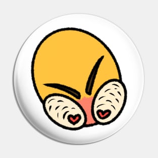 Angry love heart eyes cursed emoji Pin