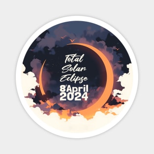 Stunning Solar Eclipse, Total Solar Eclipse Astronomy Art Magnet