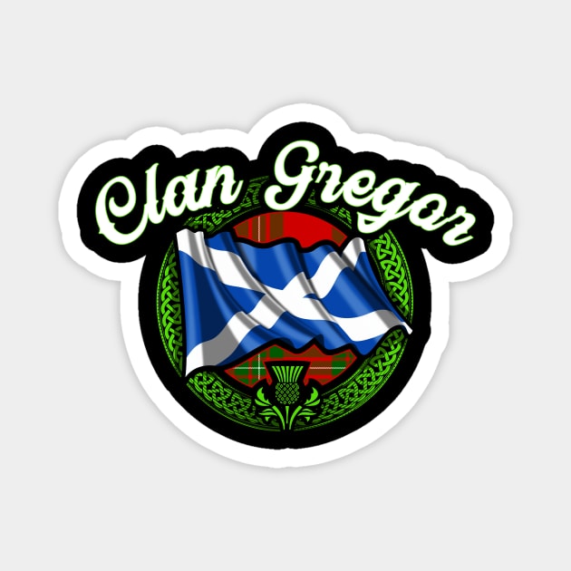 Scottish Flag Clan Gregor Magnet by Celtic Folk