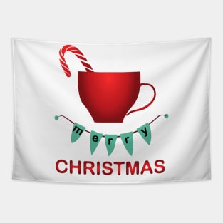 Christmas Coffee Cup Tapestry