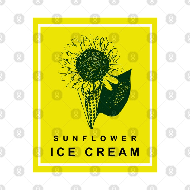 sunflower ice cream by Musers Apparel