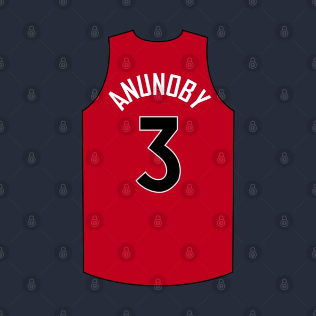 OG Anunoby Toronto Red Jersey Qiangy by qiangdade