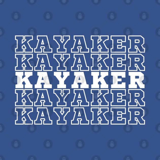 Kayaker. by CityTeeDesigns