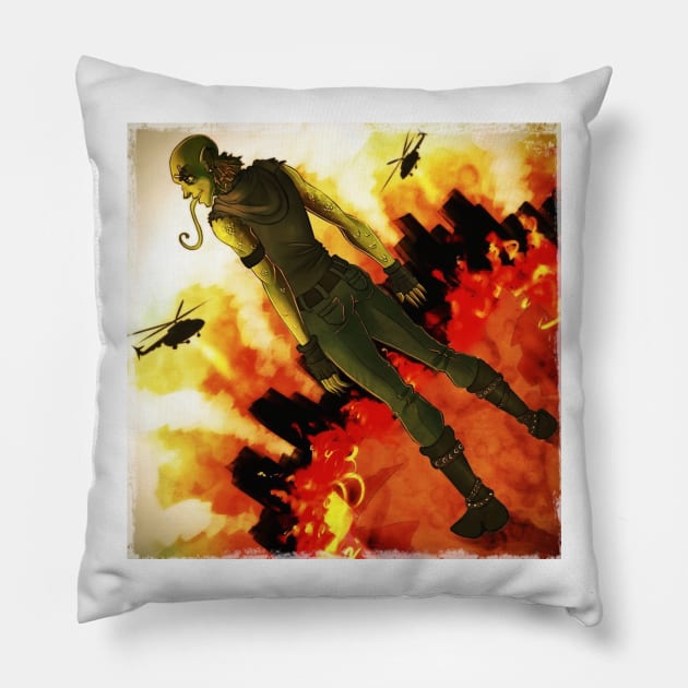 "Runtime" Cover Art Pillow by RoAnnaSylver