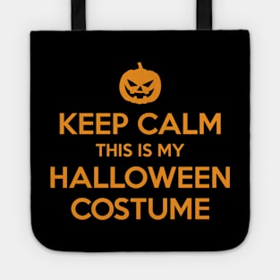 Keep Calm Halloween Costume Tote