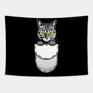 Funny Egyptian Mau Pocket Cat Tapestry