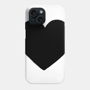 Black heart Phone Case