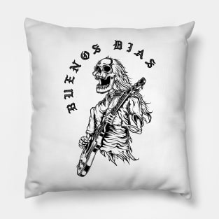 Buenos Dias - death metal design Pillow