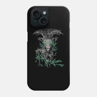 Lightning Capricorn (green) Phone Case