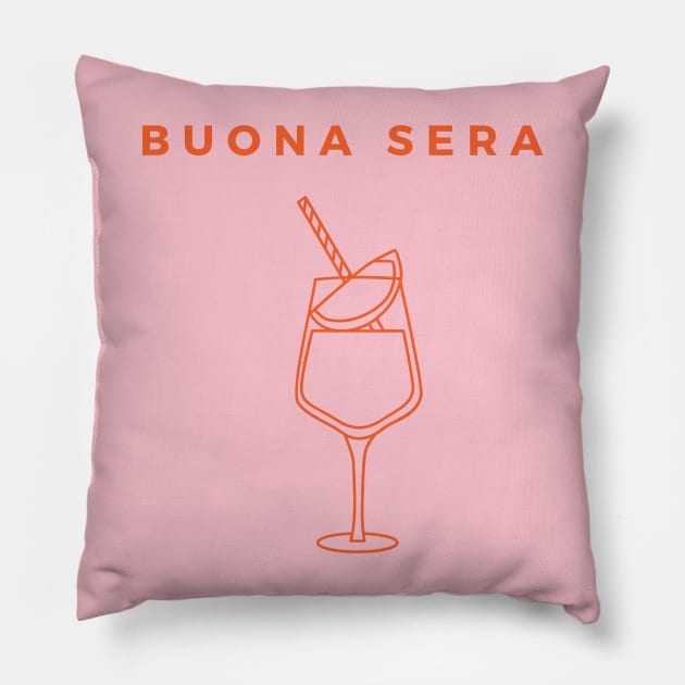 Buona Sera Spritz Aperol Pillow by yourstruly