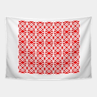 Abstract pattern - red and white. Tapestry