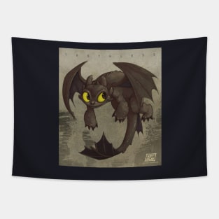 The Friendly Night Fury Tapestry