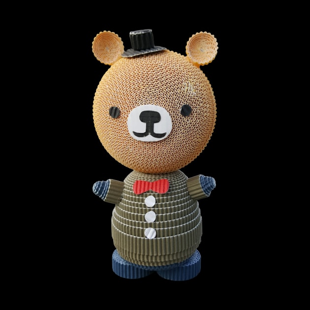 The working bear by Crazy_Paper_Fashion