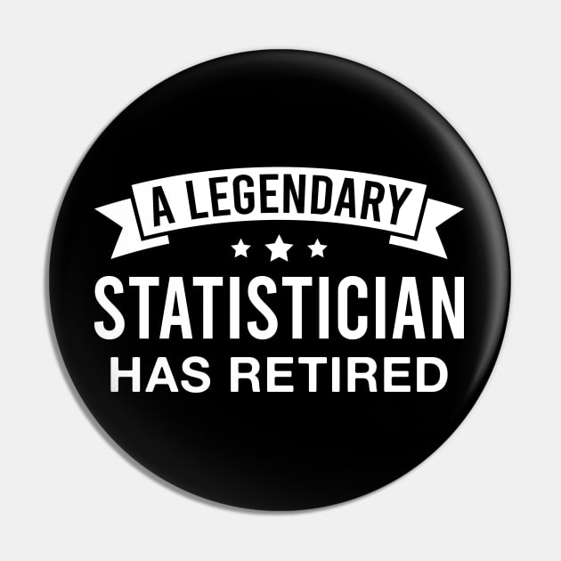 A Legendary Statistician Has Retired Retro Retirement Pin by FOZClothing