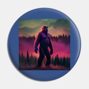 Dope Sasquatch in Nature Pin