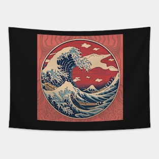 Rosey Waves Tapestry