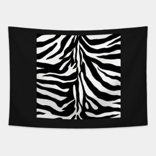 Black and White Zebra Stripes Pattern Tapestry