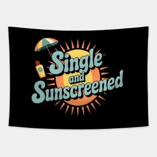 Single and Sunscreened Summer Vibes Tapestry