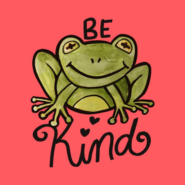 Be Kind Frog by bubbsnugg