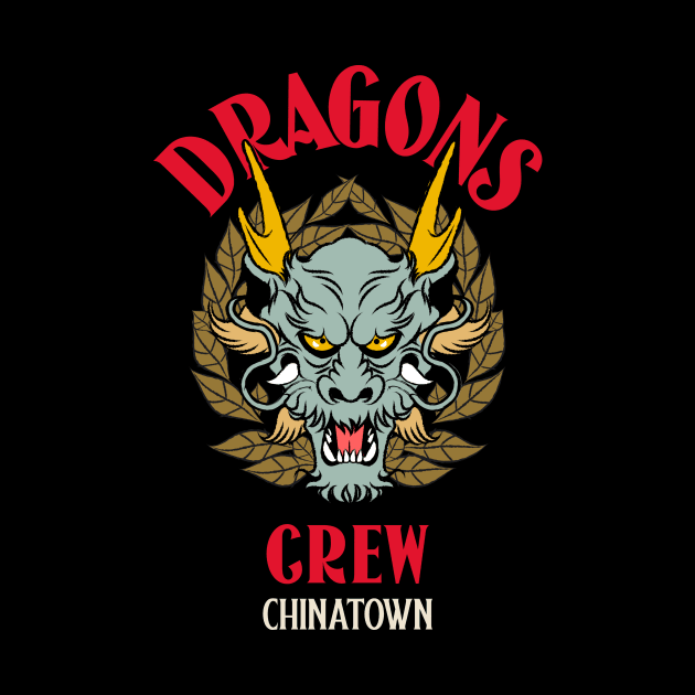 Shenlong Dragon Crew Chinatown by Tip Top Tee's