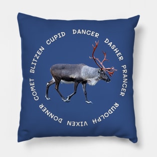 All Santas reindeer Pillow