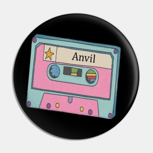 Vintage Cassette Tape Anvil Pin