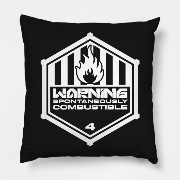 Warning: Spontaneously Combustible Pillow by TerminalDogma