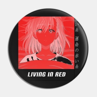 A Certain Scientific Railgun T ''LIVING IN RED V1'' Pin